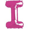 Magenta Pink Letter I Foil Balloon