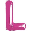Magenta Pink Letter L Foil Balloon