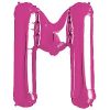 Magenta Pink Letter M Foil Balloon