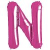 Magenta Pink Letter N Foil Balloon