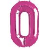 Magenta Pink Letter O Foil Balloon