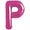 Magenta Pink Letter P Foil Balloon