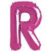 Magenta Pink Letter R Foil Balloon