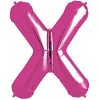Magenta Pink Letter X Foil Balloon