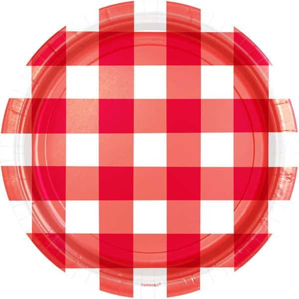 Picnic Party Paper Plates Fun Party Supplies