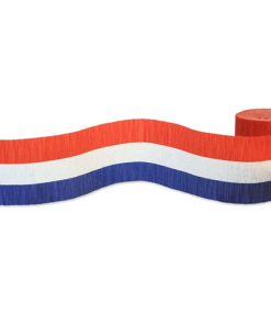 Red, White & Blue Crepe Streamer