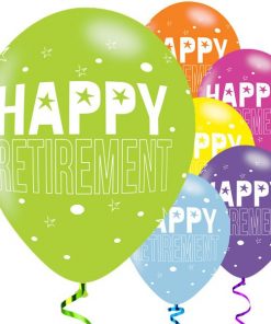 Retirement Officially Retired Party Printed Latex Balloons