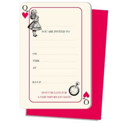 Truly Alice Party Invitation Cards