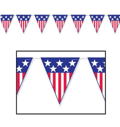 American Stars and Stripes Outdoor Bunting