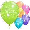 Welcome Home Assorted Stars Printed Latex Balloons
