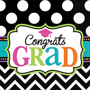 Graduation paper plates and napkins