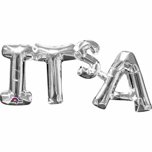 IT'S A Silver Foil Balloon