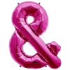 Magenta Pink Letter & Foil Balloon