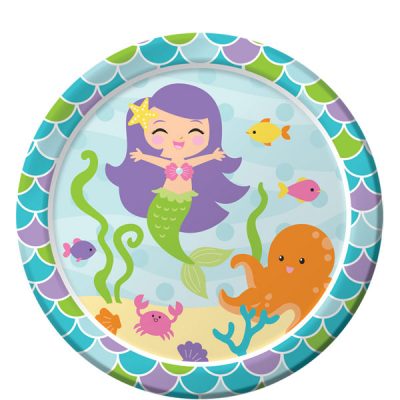 Mermaid Friends Party Paper Plates