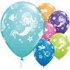 Mermaid Friends Party Printed Latex Balloons