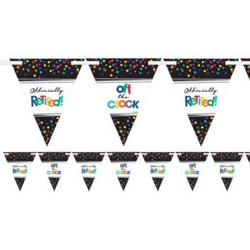 Retirement Officially Retired Party Bunting