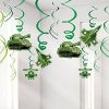 Army Camouflage Party Hanging Swirls Decoration