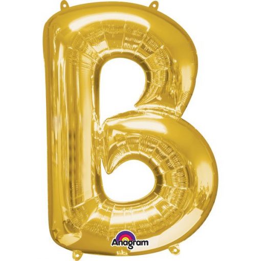 Gold Letter B - 16" Foil Balloon