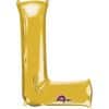 Gold Letter L - 16" Foil Balloon