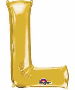 Gold Letter L - 16" Foil Balloon