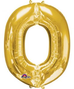Gold Letter O - 16" Foil Balloon