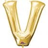 Gold Letter V Balloon