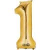 Gold Number 1 - 16" Foil Balloon