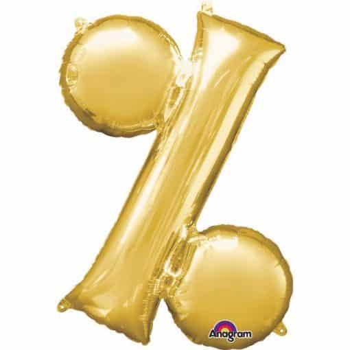 Gold Letter % - 16" Foil Balloon