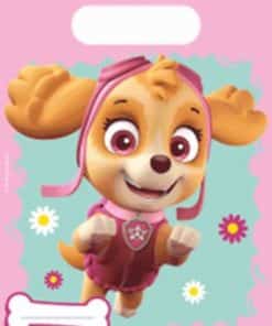 Paw Patrol Pink Party Plastic Loot Bags