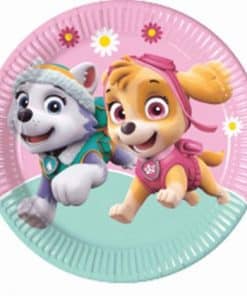  Paw Patrol Pink Party Plates, Cups & Napkins plus Paw Patrol Pink Party Supplies Decorations, Balloons & Party Bags are perfect for a pink-themed Paw Patrol birthday party.