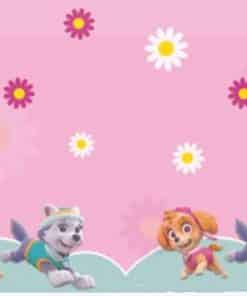 Paw Patrol Pink Party Plastic Tablecover