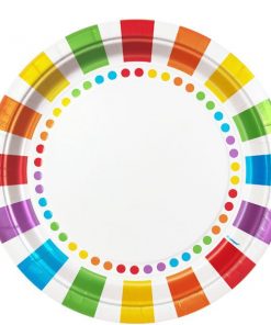 Rainbow Party Paper Plates