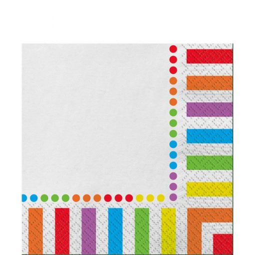 Rainbow Party Luncheon Paper Napkins
