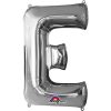Silver Letter E - 16" Foil Balloon