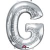 Silver Letter G - 16" Foil Balloon