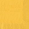 Yellow Party Paper Dinner Napkins