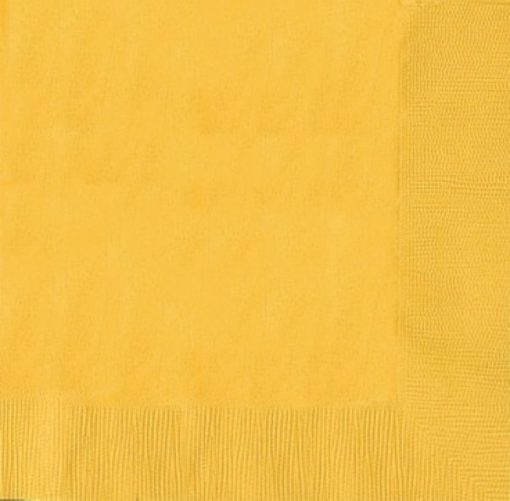 Yellow Party Paper Dinner Napkins