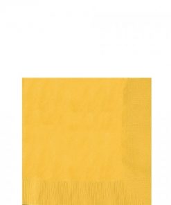 Yellow Beverage Napkins