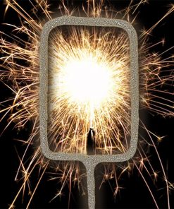 Number 0 Sparkler Candle
