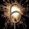 Number 6 Sparkler Candle