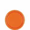 Orange Party Paper Dessert Plates