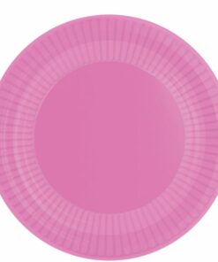 Bright Pink Paper Plates