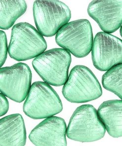 Pale Green Chocolate Hearts