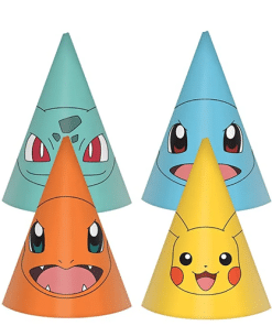 Pikachu Pokemon Party Cone Hats