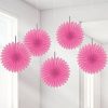 Pink Paper Fan Decoration