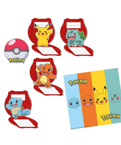 Pikachu Pokemon Party Invites