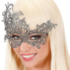 Silver Lace Masquerade Mask