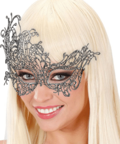 Silver Lace Masquerade Mask