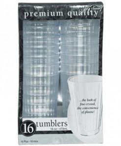 Clear Plastic Tumbler Glasses