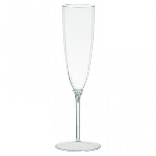 Buy Clear Plastic Champagne Glasses Next Day UK Delivery